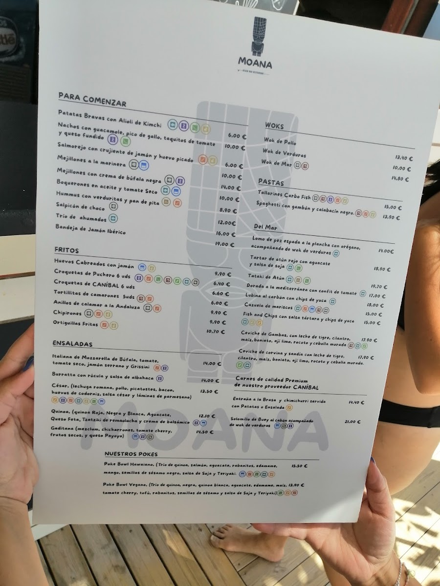 Moana Beach Bar - Restaurant Photo Menu 3