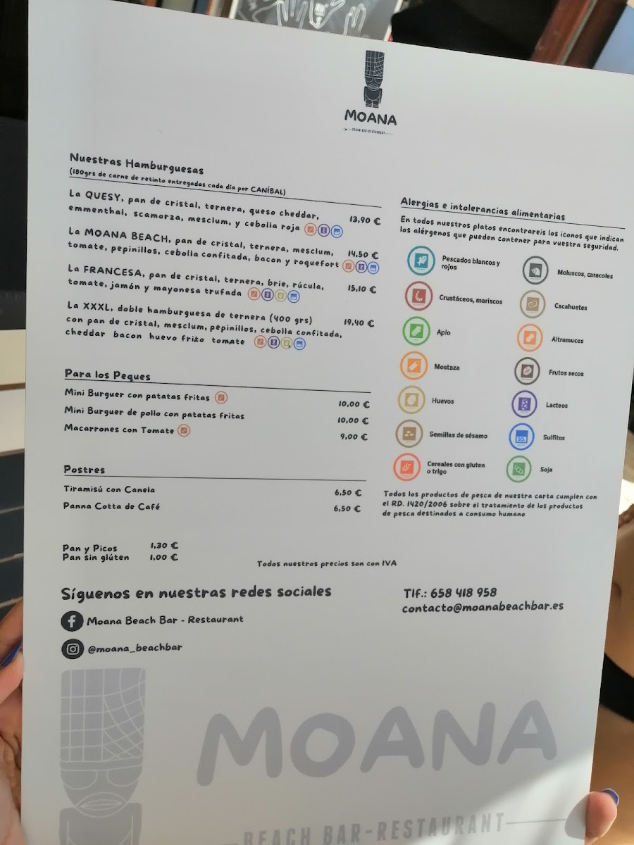 Moana Beach Bar - Restaurant Photo Menu 4