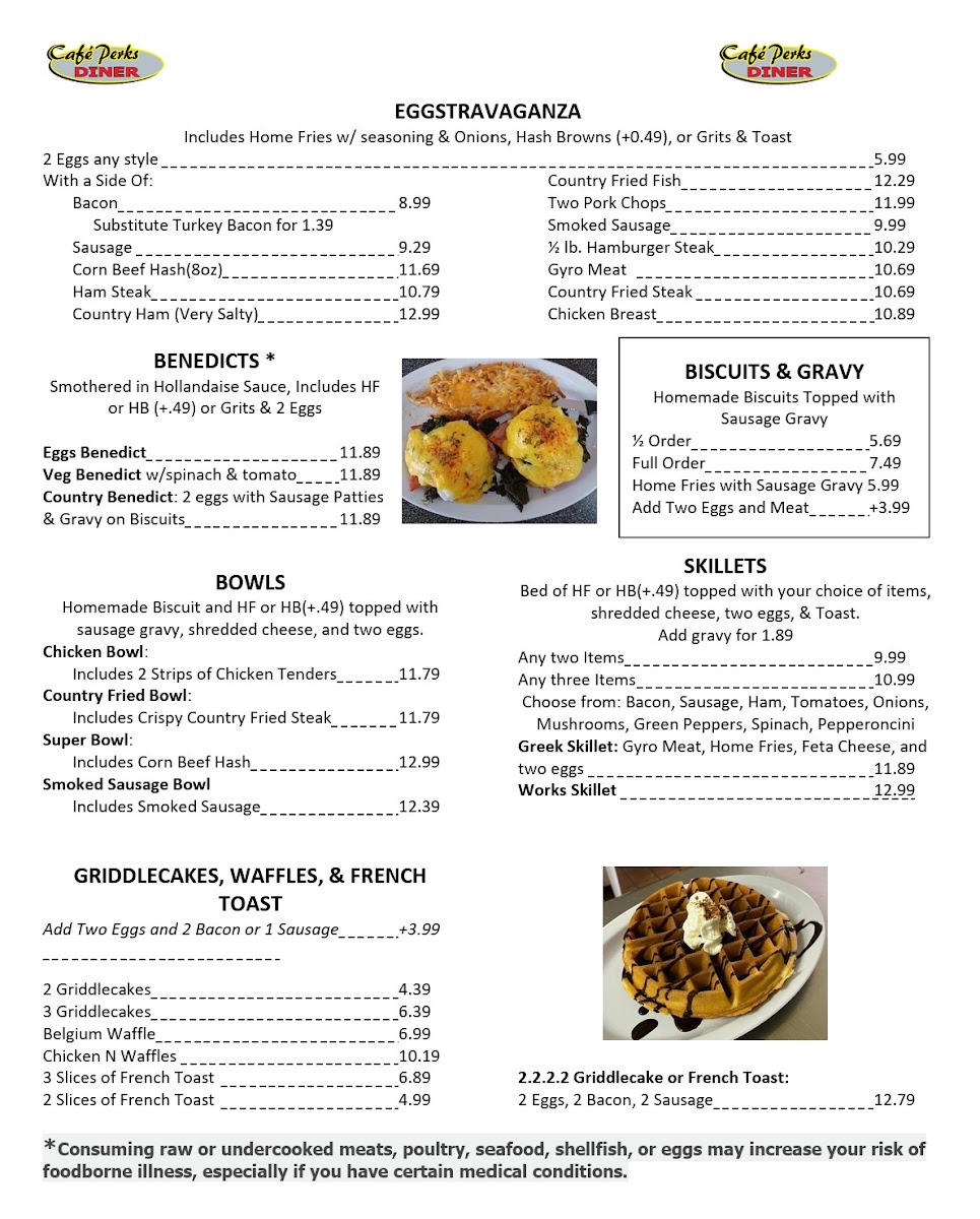 Cafe Perks 17-92 Photo Menu 1