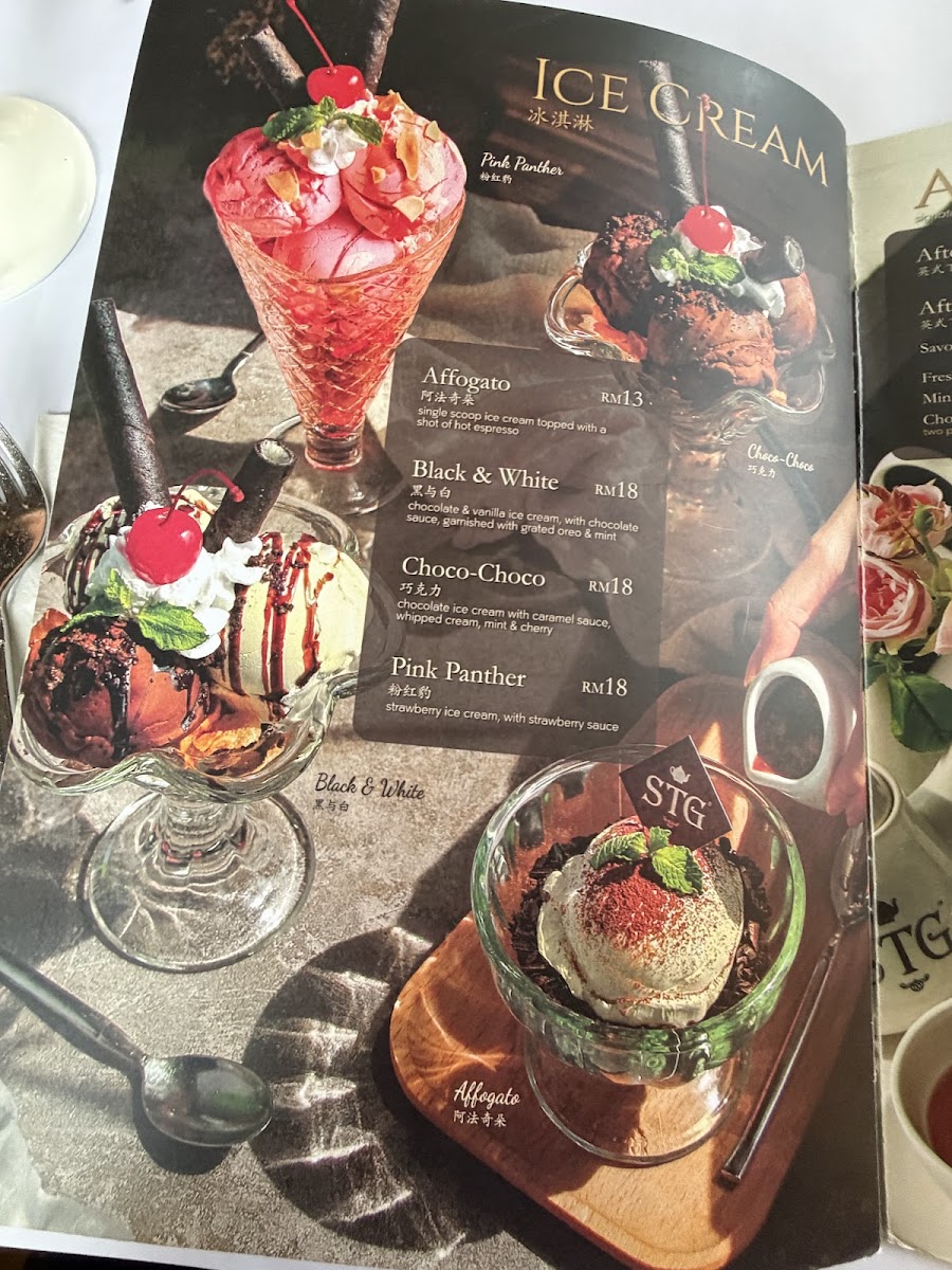 STG Tea House Cafe Photo Menu 2