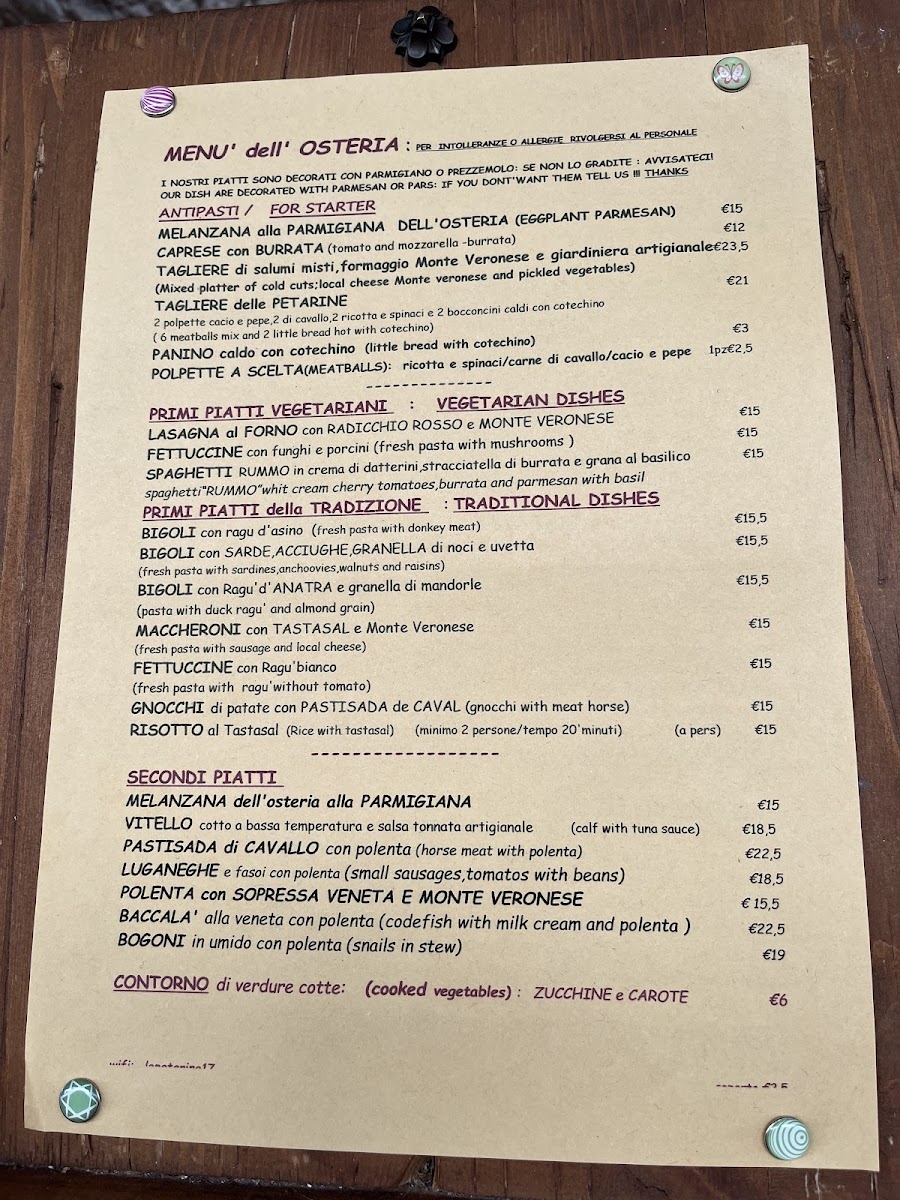 Osteria A Le Petarine Photo Menu 10