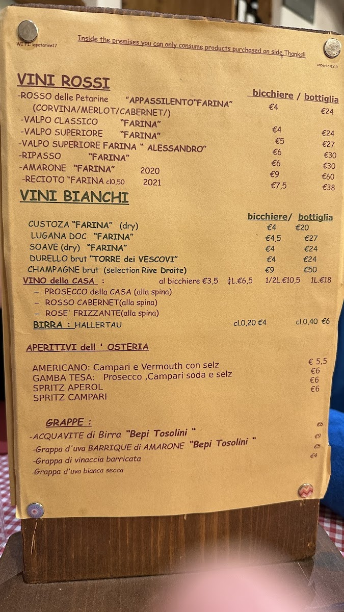 Osteria A Le Petarine Photo Menu 6