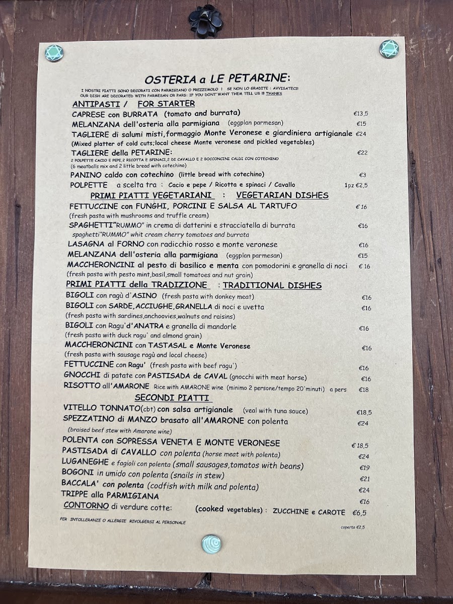Osteria A Le Petarine Photo Menu 8