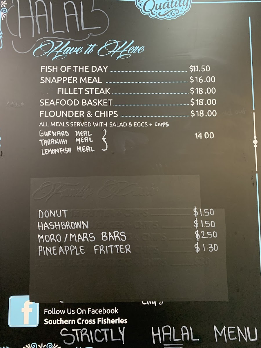 Southern Cross Fisheries Photo Menu 5
