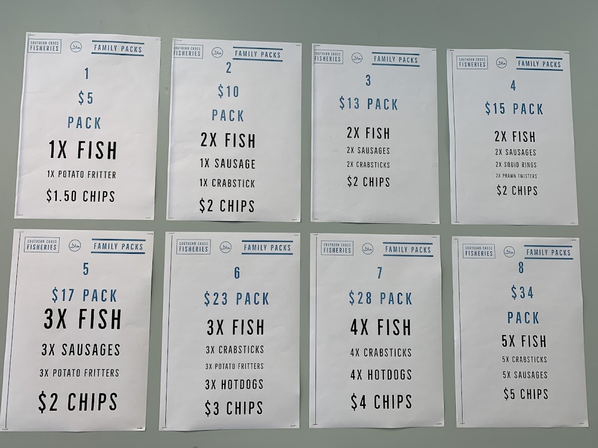 Southern Cross Fisheries Photo Menu 9