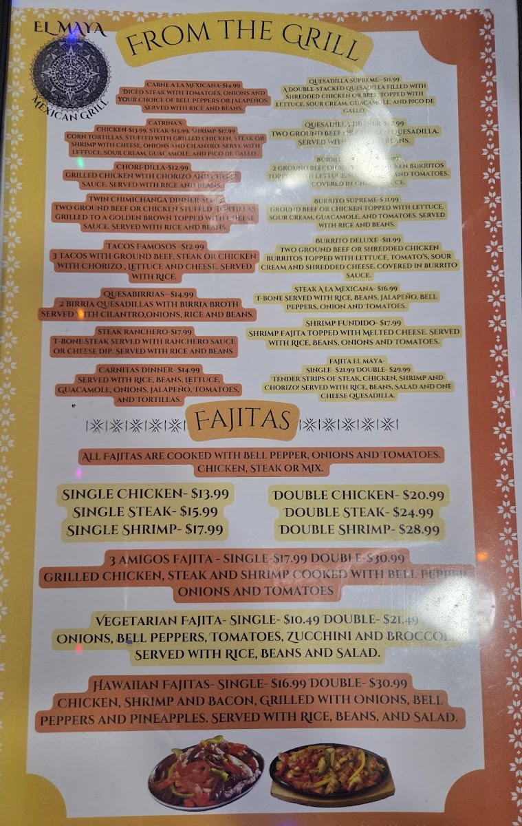 El Maya Mexican Grill Photo Menu 3