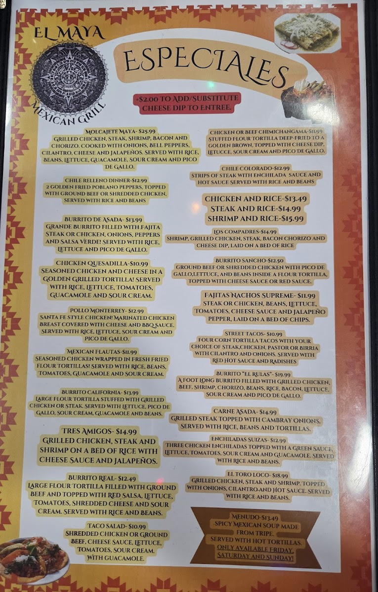 El Maya Mexican Grill Photo Menu 5