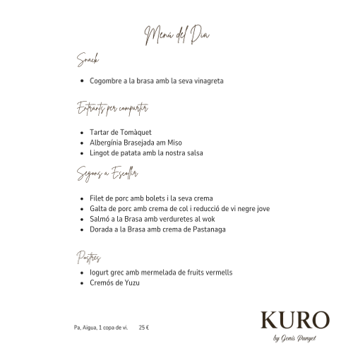 Kuro by Genís Punyet Photo Menu 1