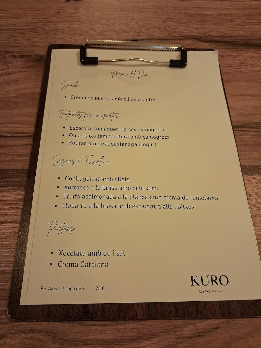 Kuro by Genís Punyet Photo Menu 3