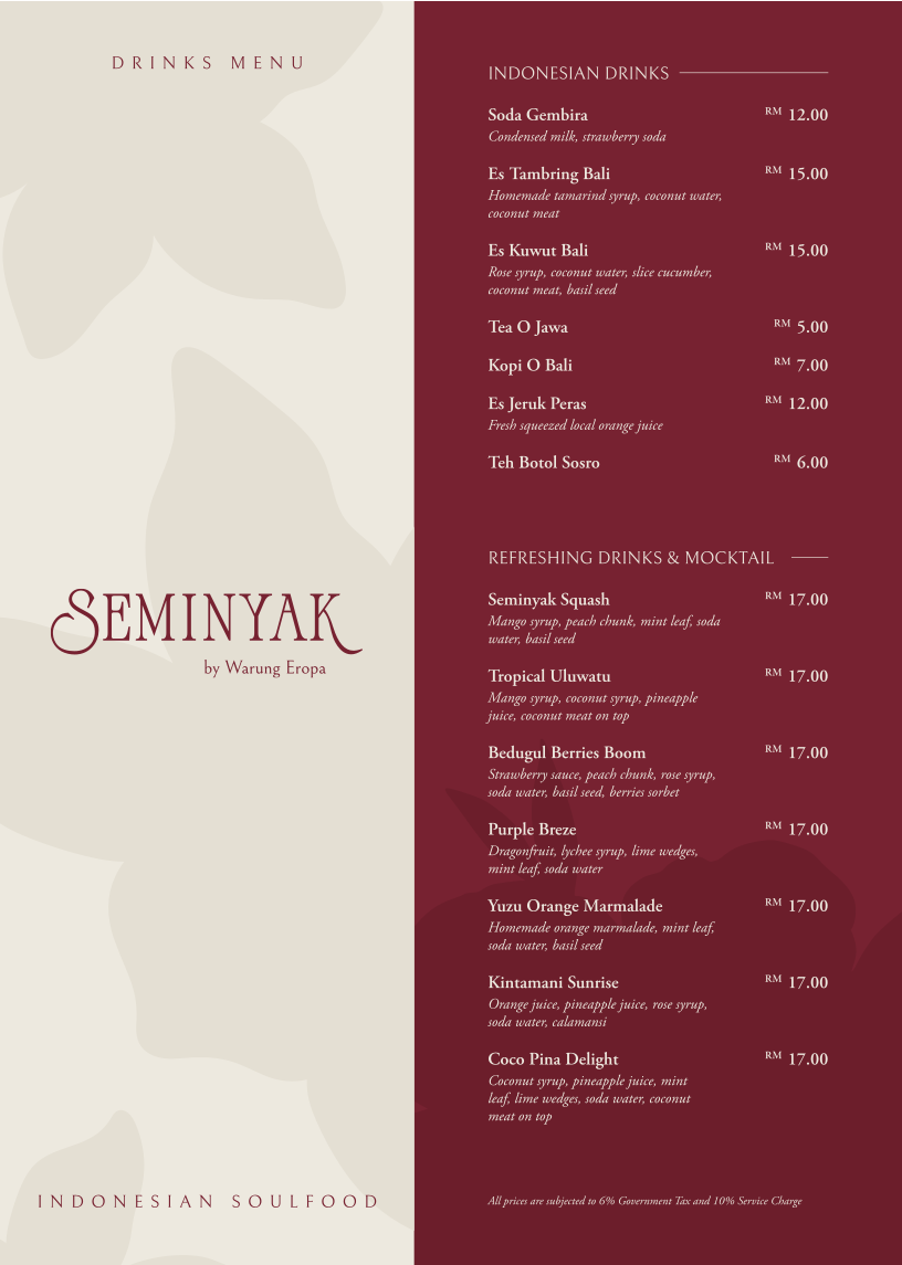 Seminyak By Warung Eropa Photo Menu 3