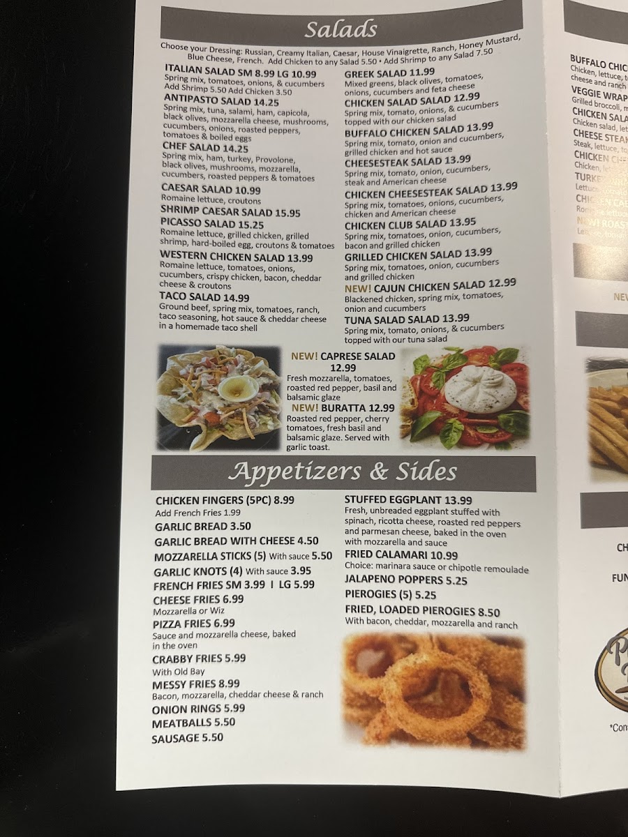 Picasso Pizza Photo Menu 2