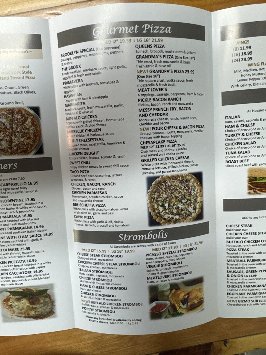 Picasso Pizza Photo Menu 3