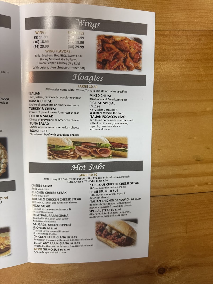 Picasso Pizza Photo Menu 4