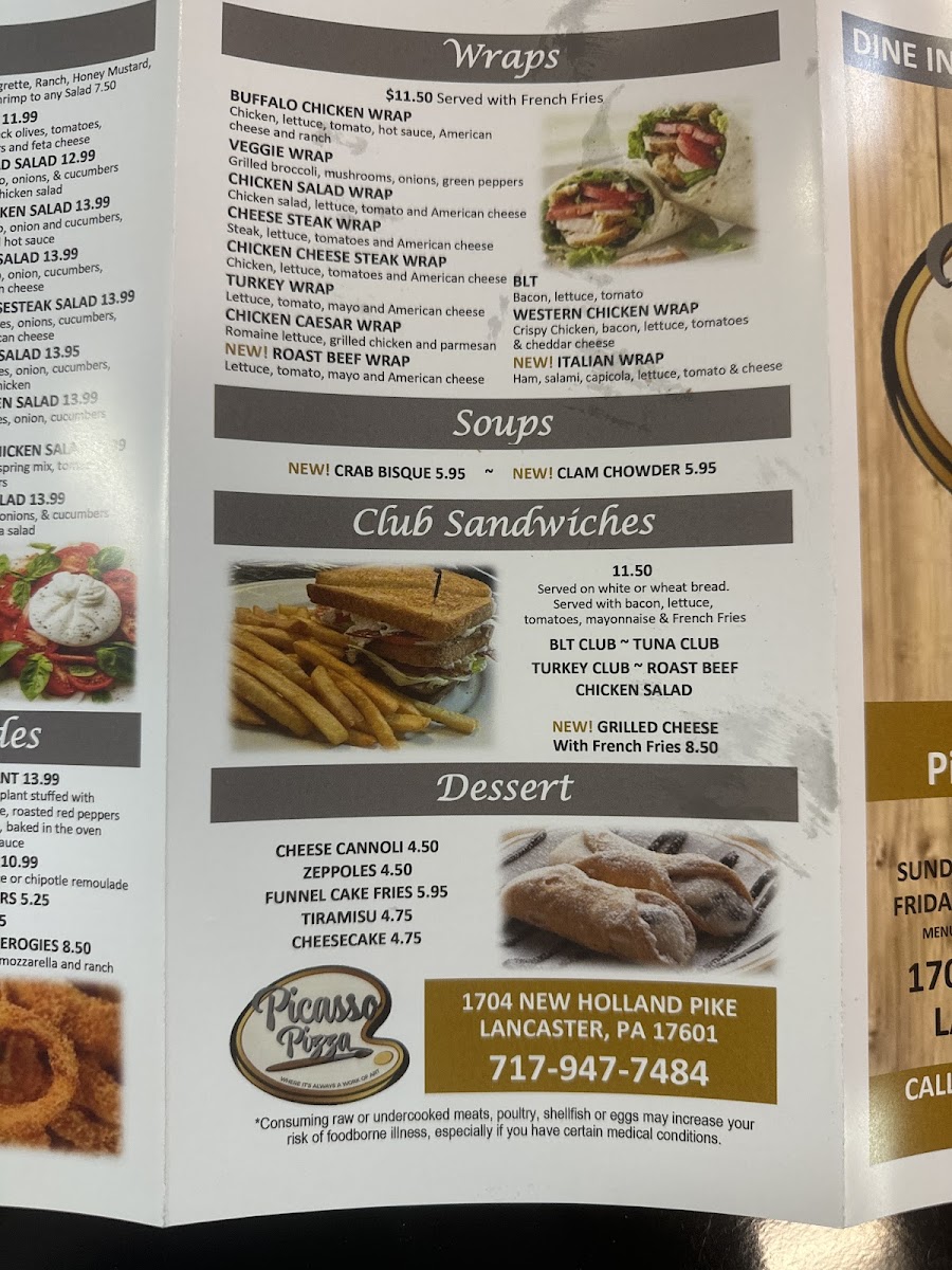 Picasso Pizza Photo Menu 5