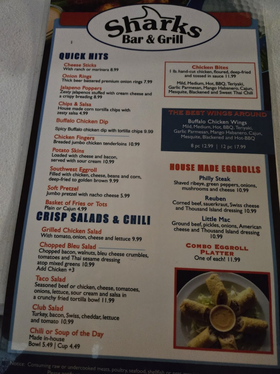 Sharks Bar & Grill Photo Menu 2