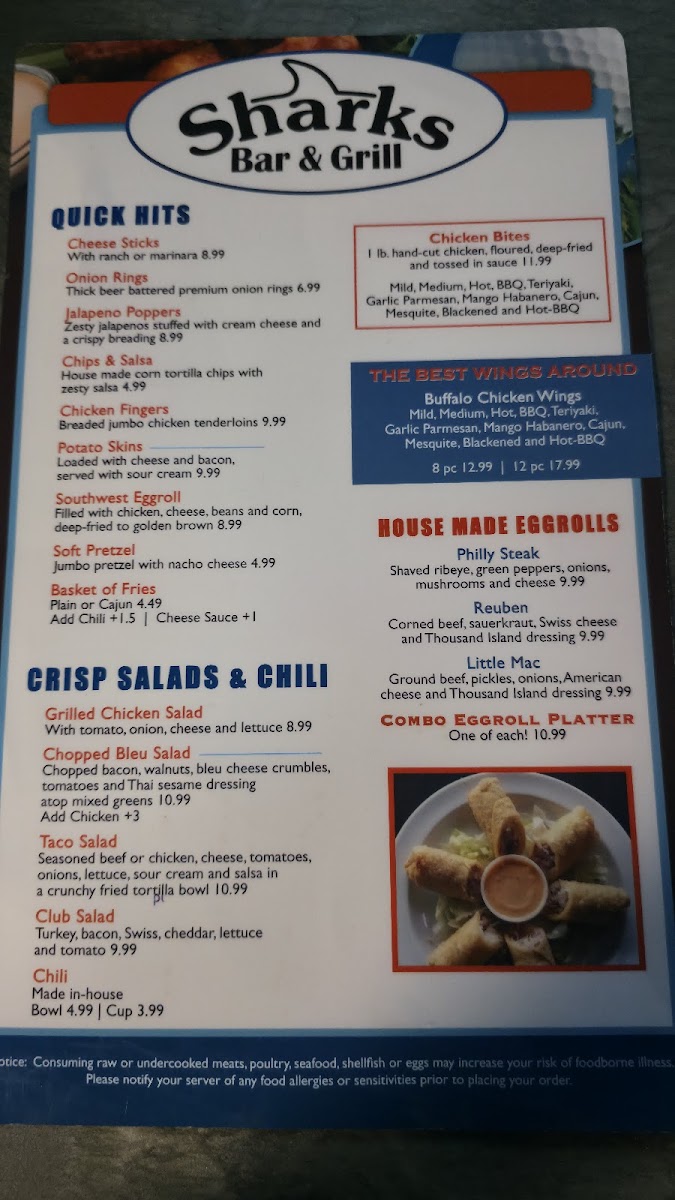 Sharks Bar & Grill Photo Menu 4