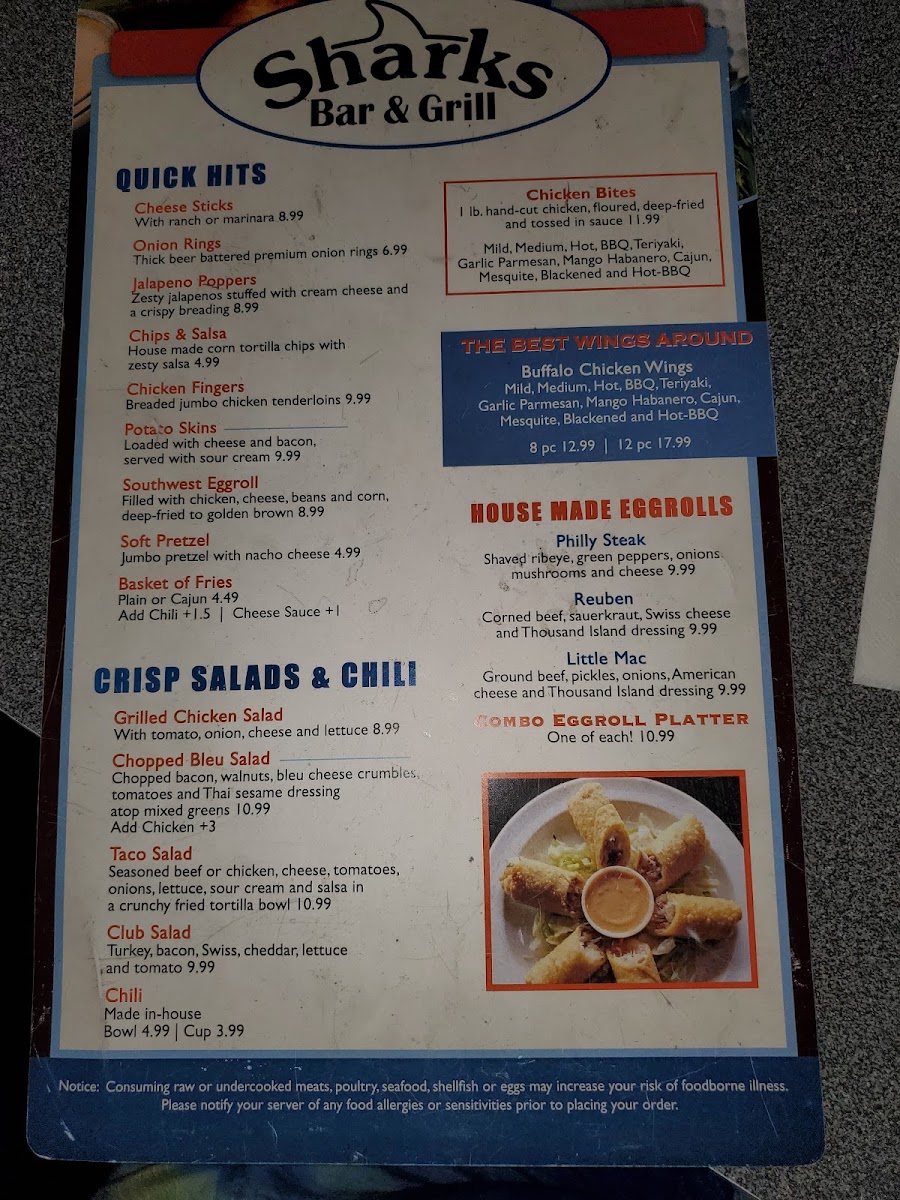 Sharks Bar & Grill Photo Menu 6