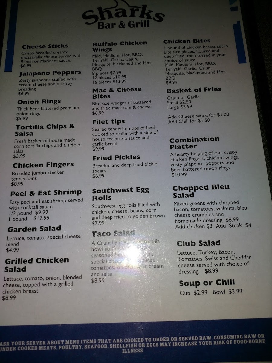 Sharks Bar & Grill Photo Menu 7