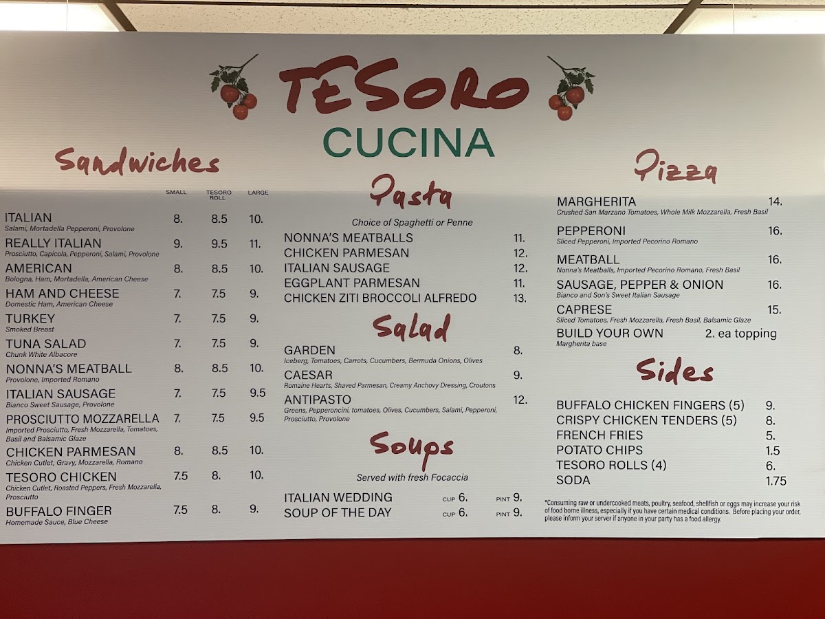Tesoro Cucina Photo Menu 1