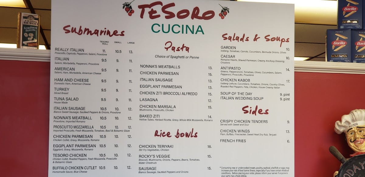 Tesoro Cucina Photo Menu 3