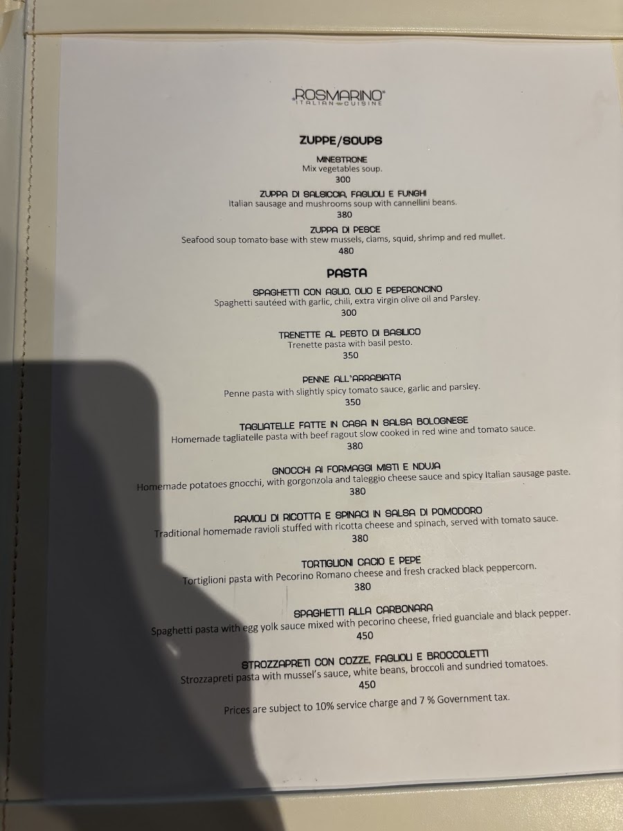 Rosmarino Restaurant Photo Menu 9