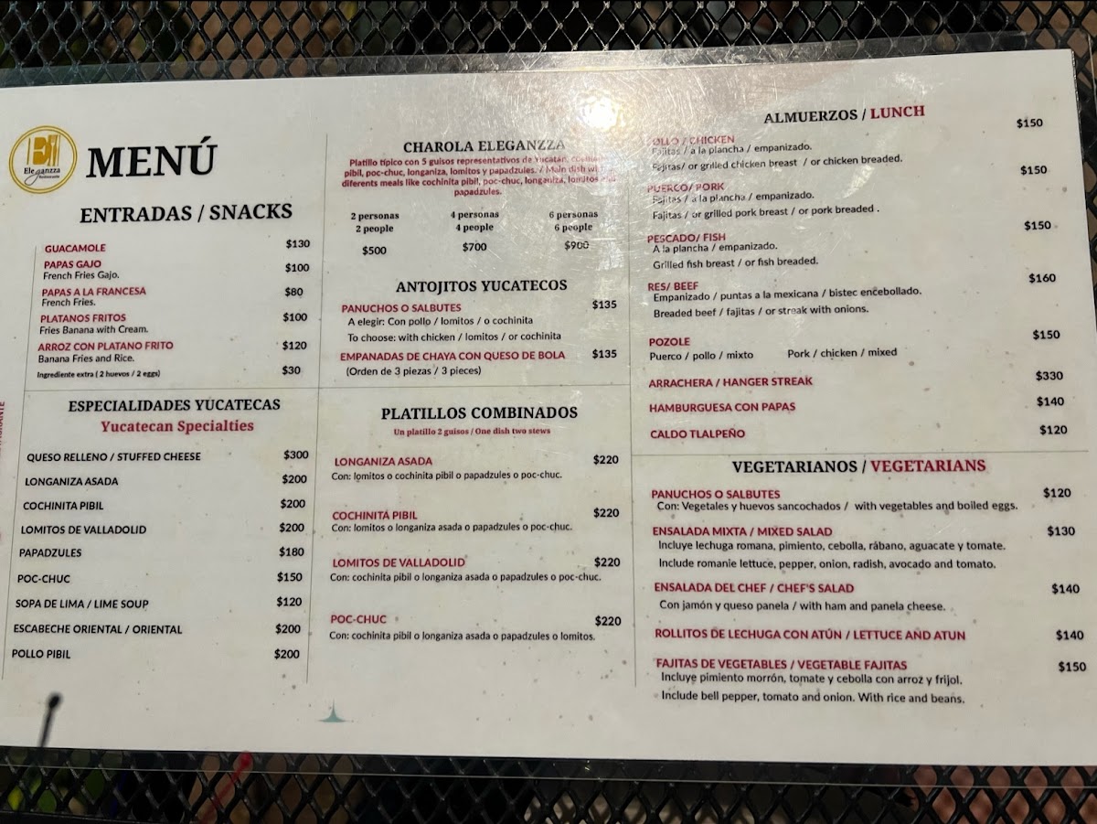 Eleganzza Restaurant Photo Menu 5