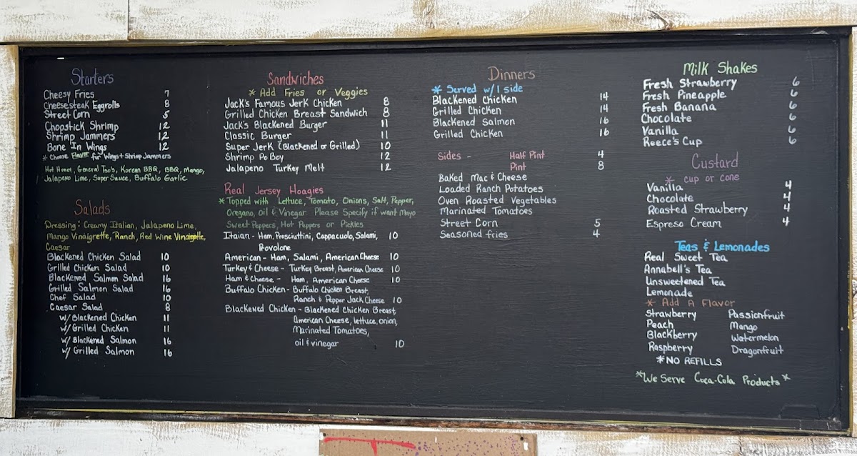 Jack's Food Shack Photo Menu 3