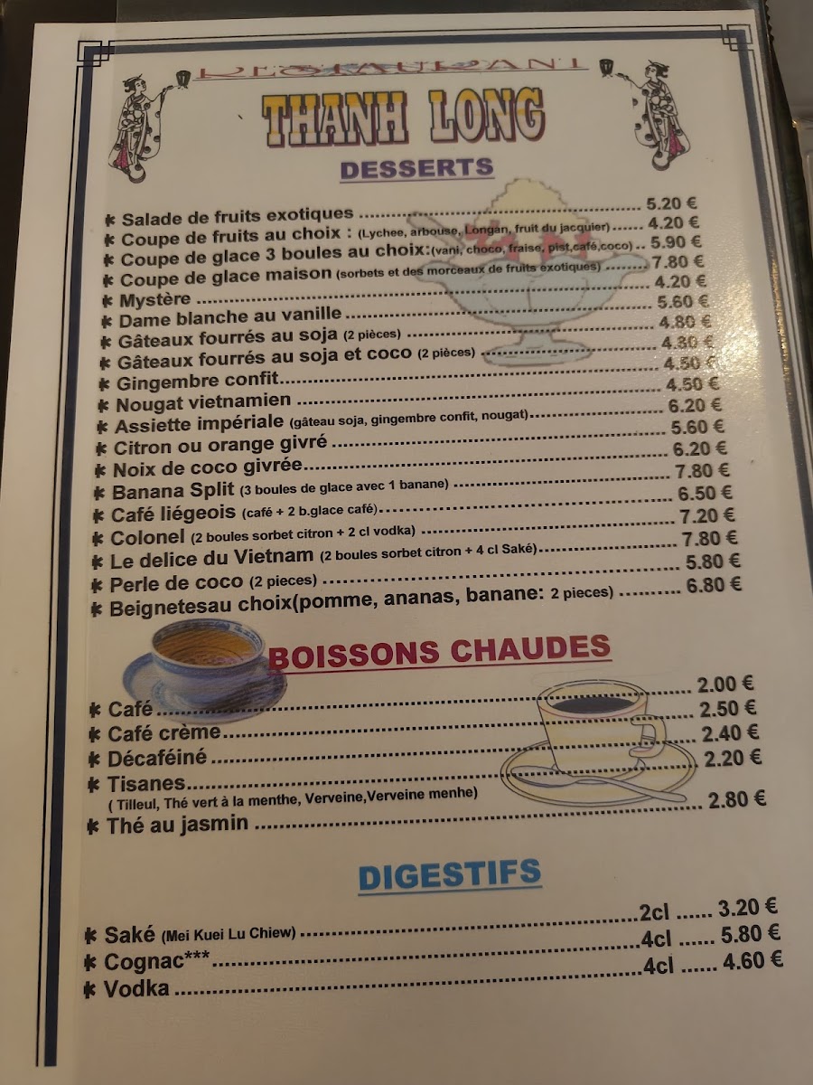 Thanh Long Restaurant Photo Menu 4
