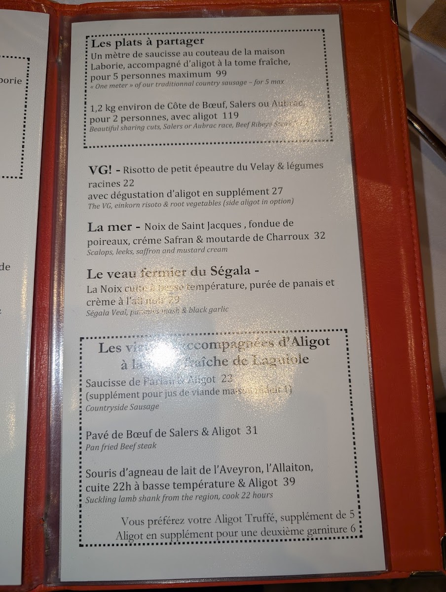 Ambassade d’Auvergne Photo Menu 10