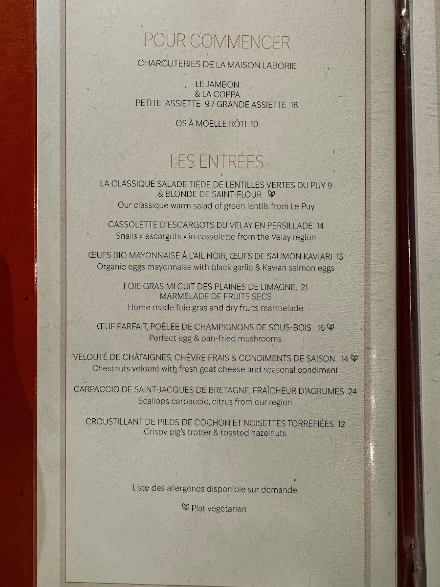 Ambassade d’Auvergne Photo Menu 4
