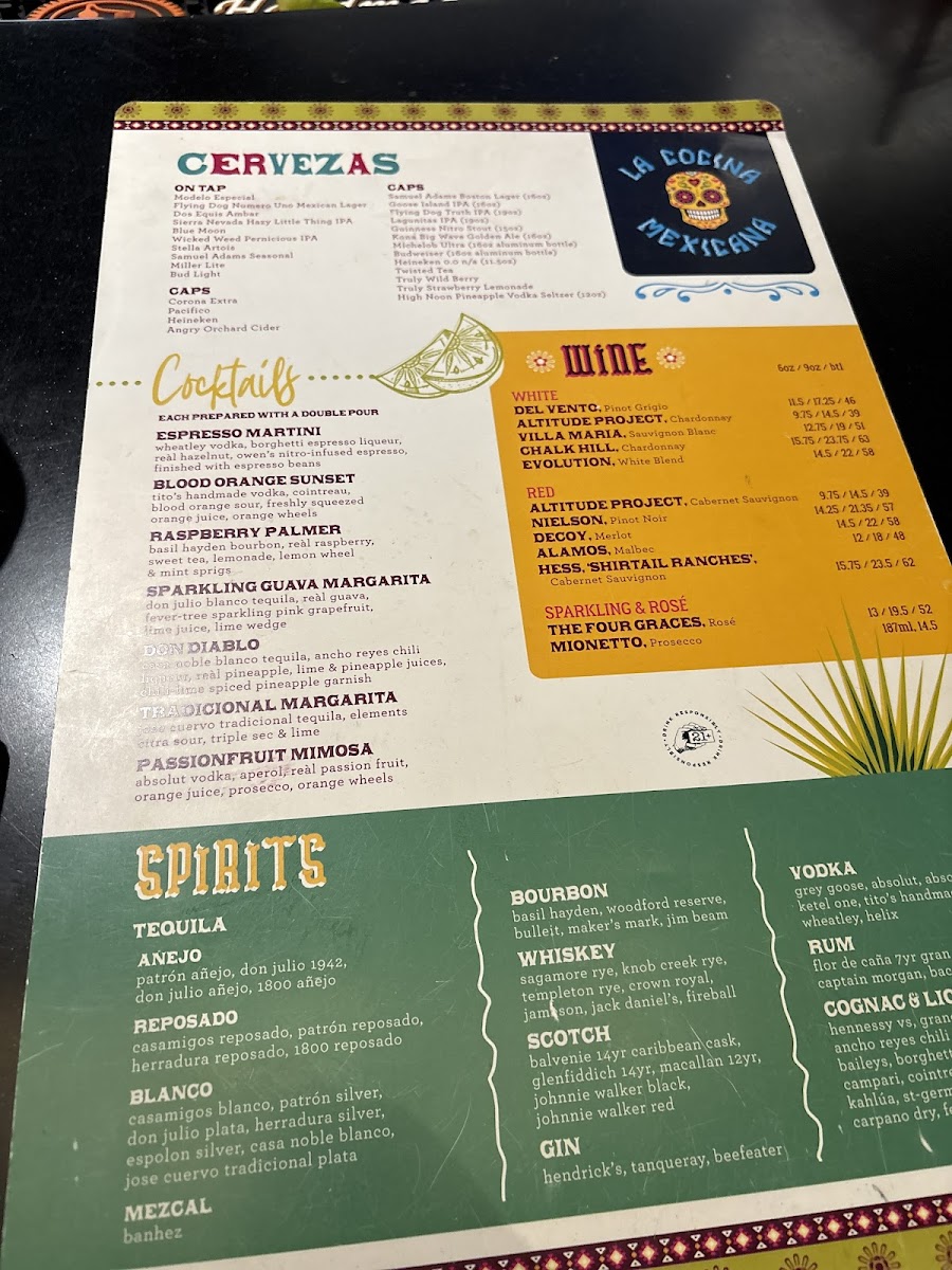 La Cocina Mexicana Photo Menu 2