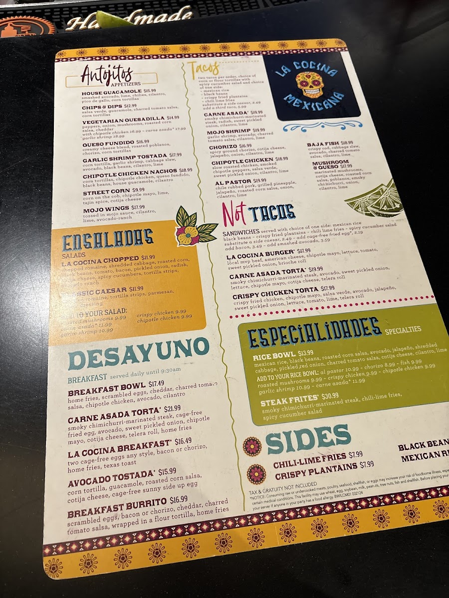 La Cocina Mexicana Photo Menu 3