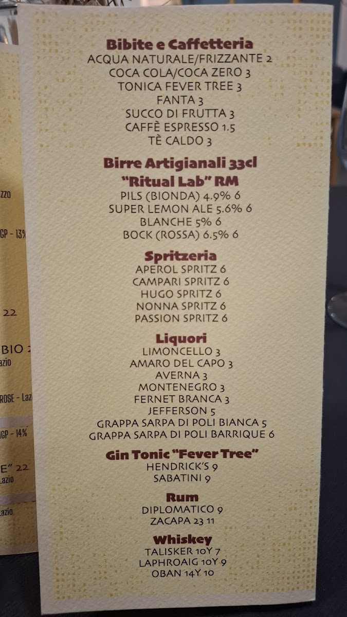 Osteria Nonna Rosa Photo Menu 3