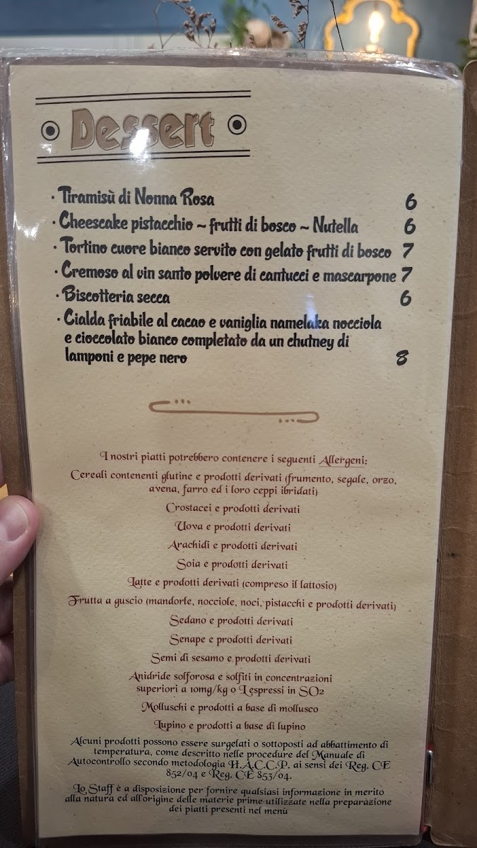 Osteria Nonna Rosa Photo Menu 4