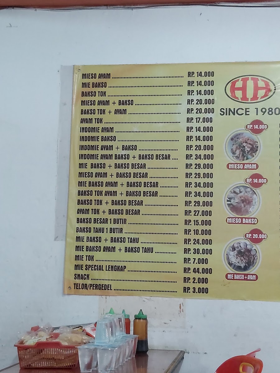 Bakso Henda hendri 1980 Photo Menu 10