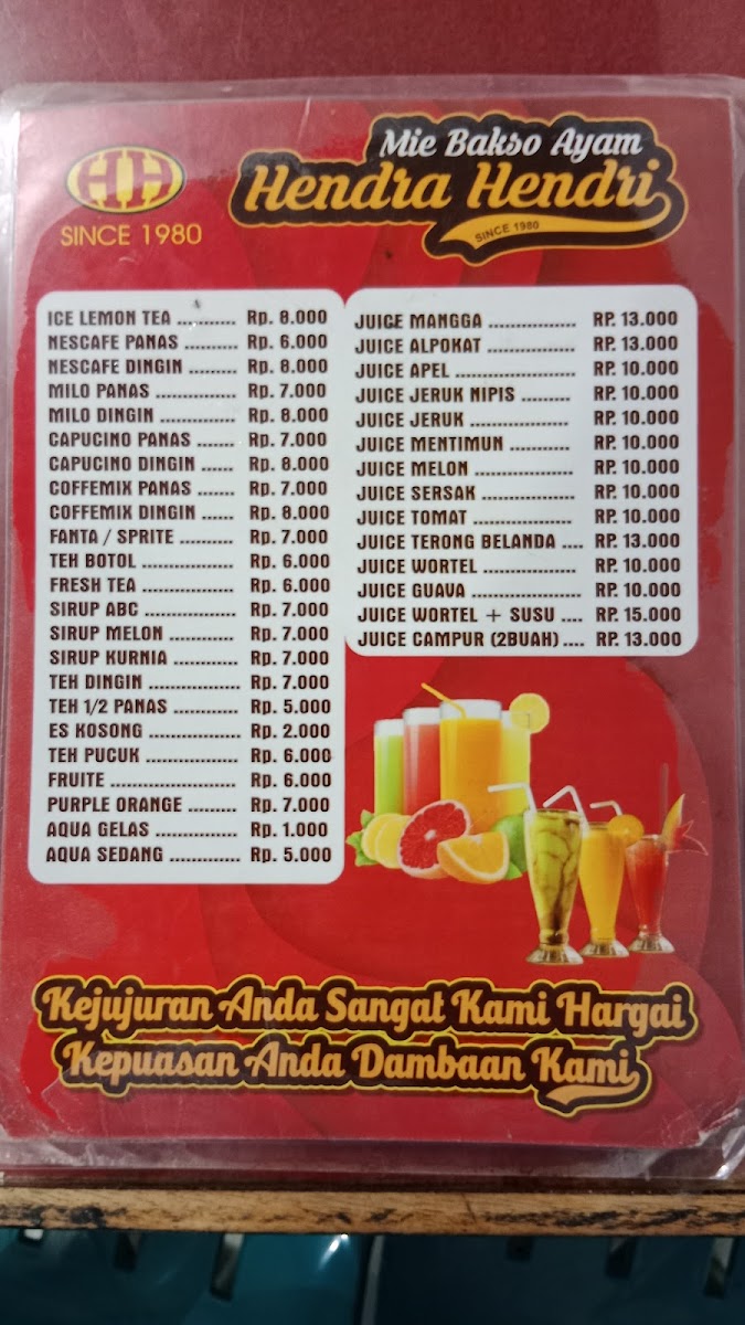 Bakso Henda hendri 1980 Photo Menu 5
