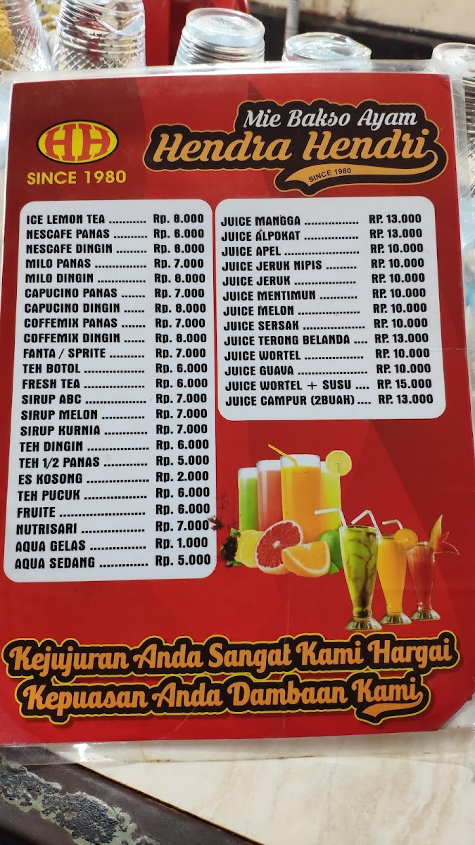 Bakso Henda hendri 1980 Photo Menu 6
