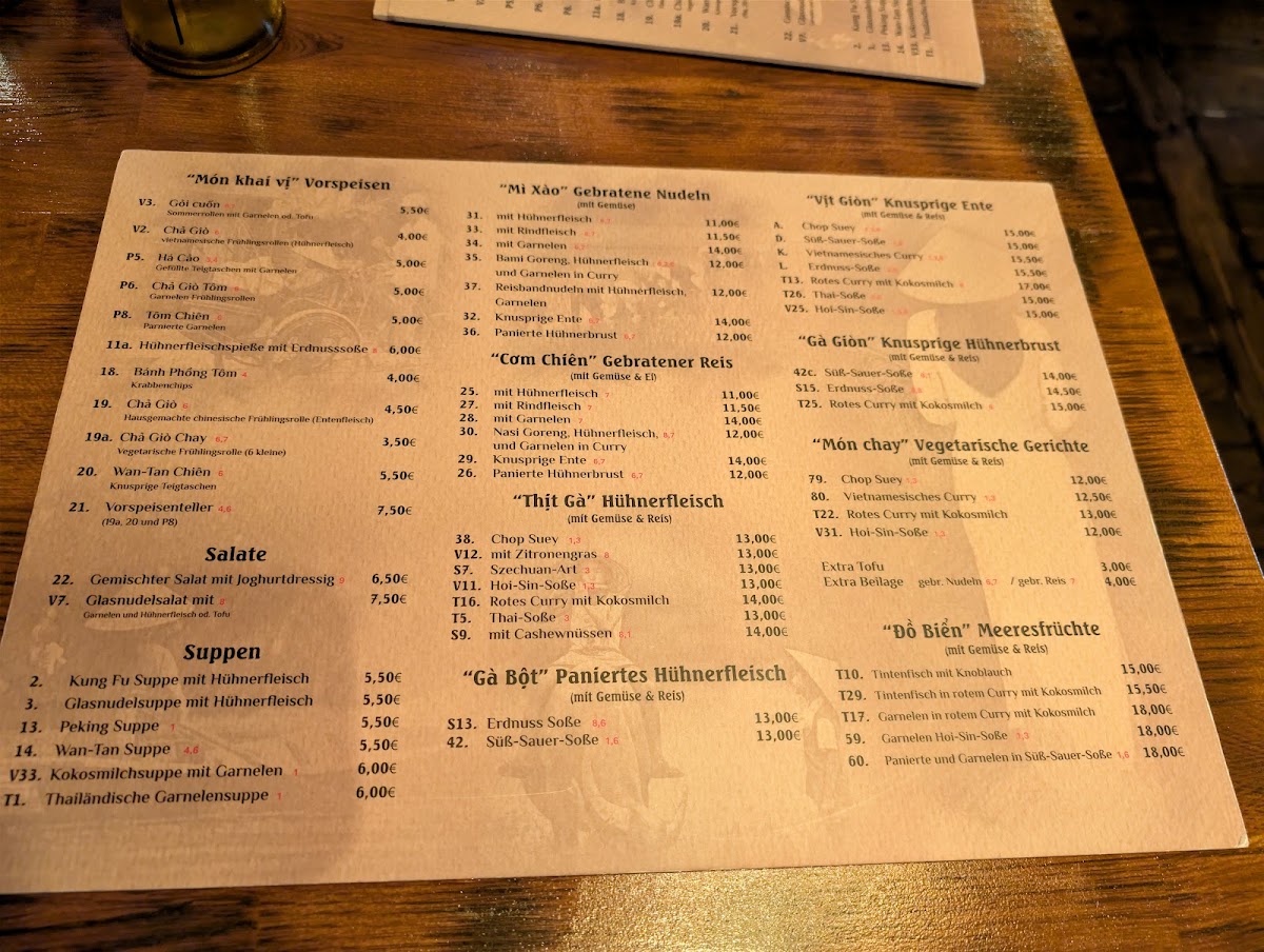 Restaurant Cuu Long Photo Menu 1