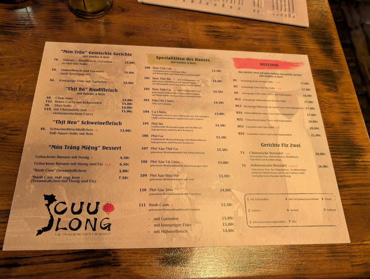 Restaurant Cuu Long Photo Menu 2