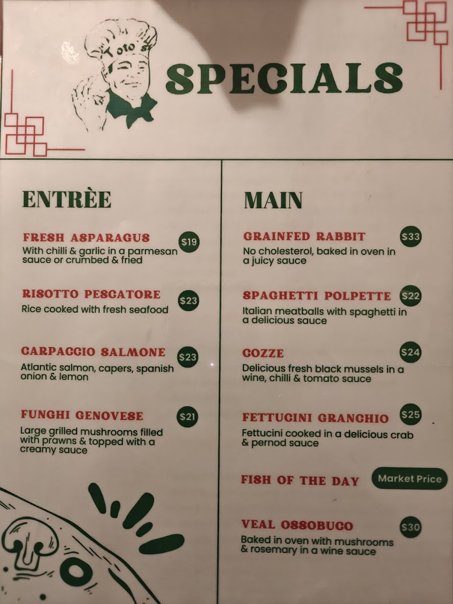 Totos Pizzeria Rodd Point Photo Menu 2