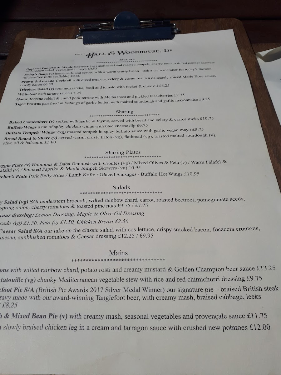 The World's End Taunton Photo Menu 4