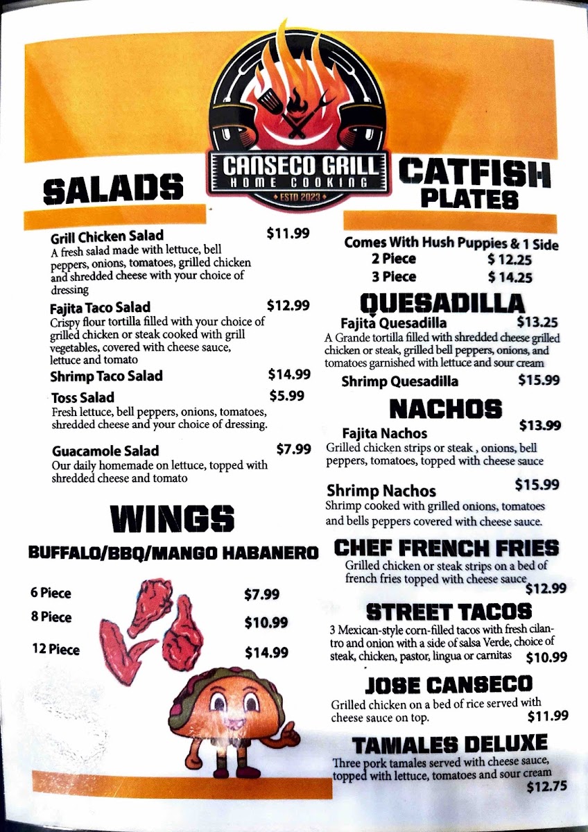 Canseco Grill Photo Menu 5
