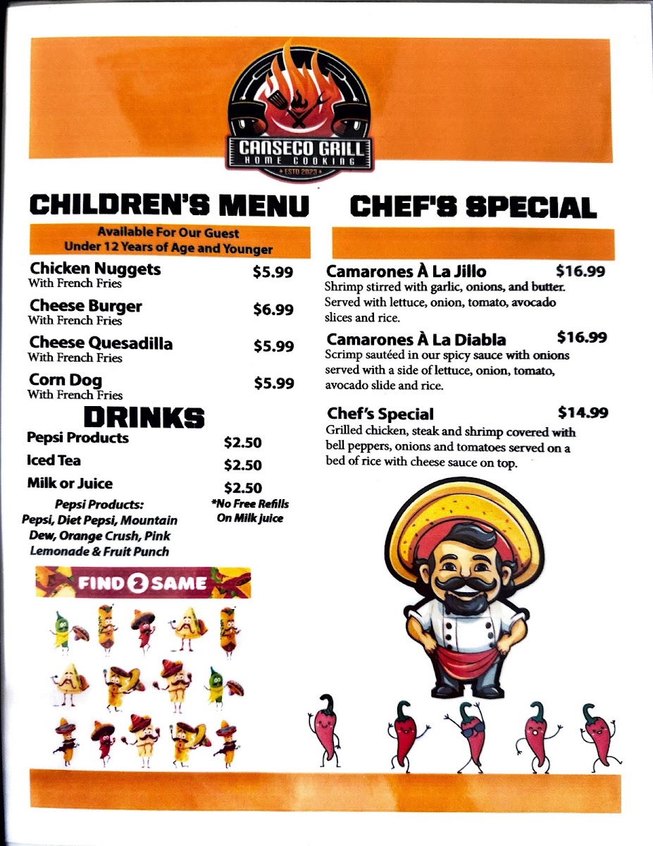 Canseco Grill Photo Menu 7
