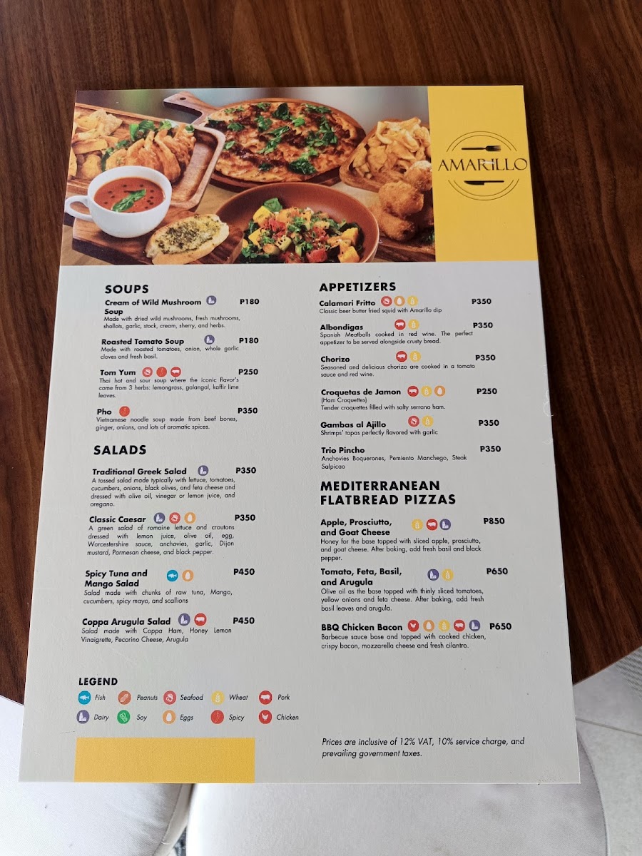 Amarillo Restaurant Photo Menu 2