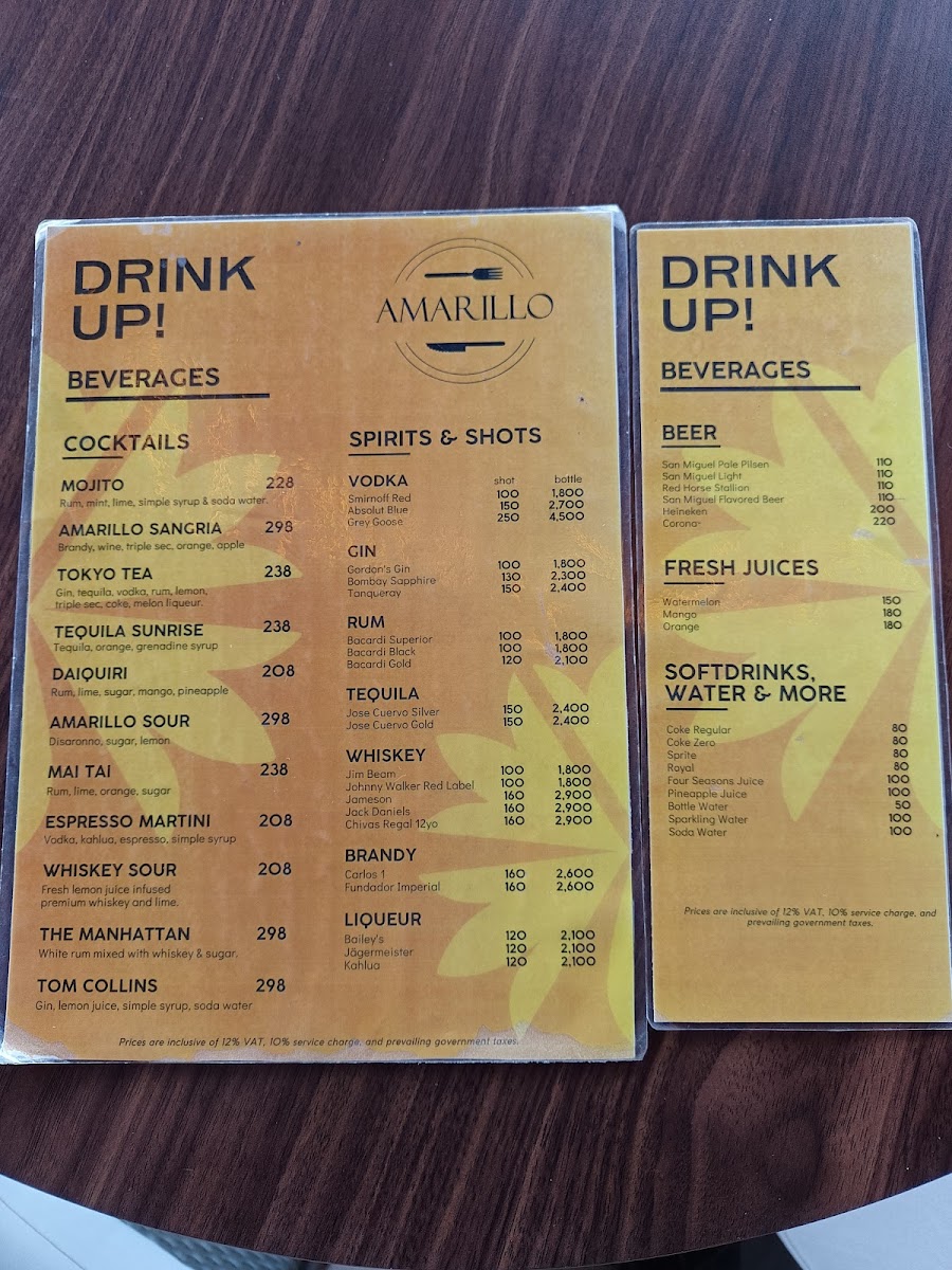 Amarillo Restaurant Photo Menu 3