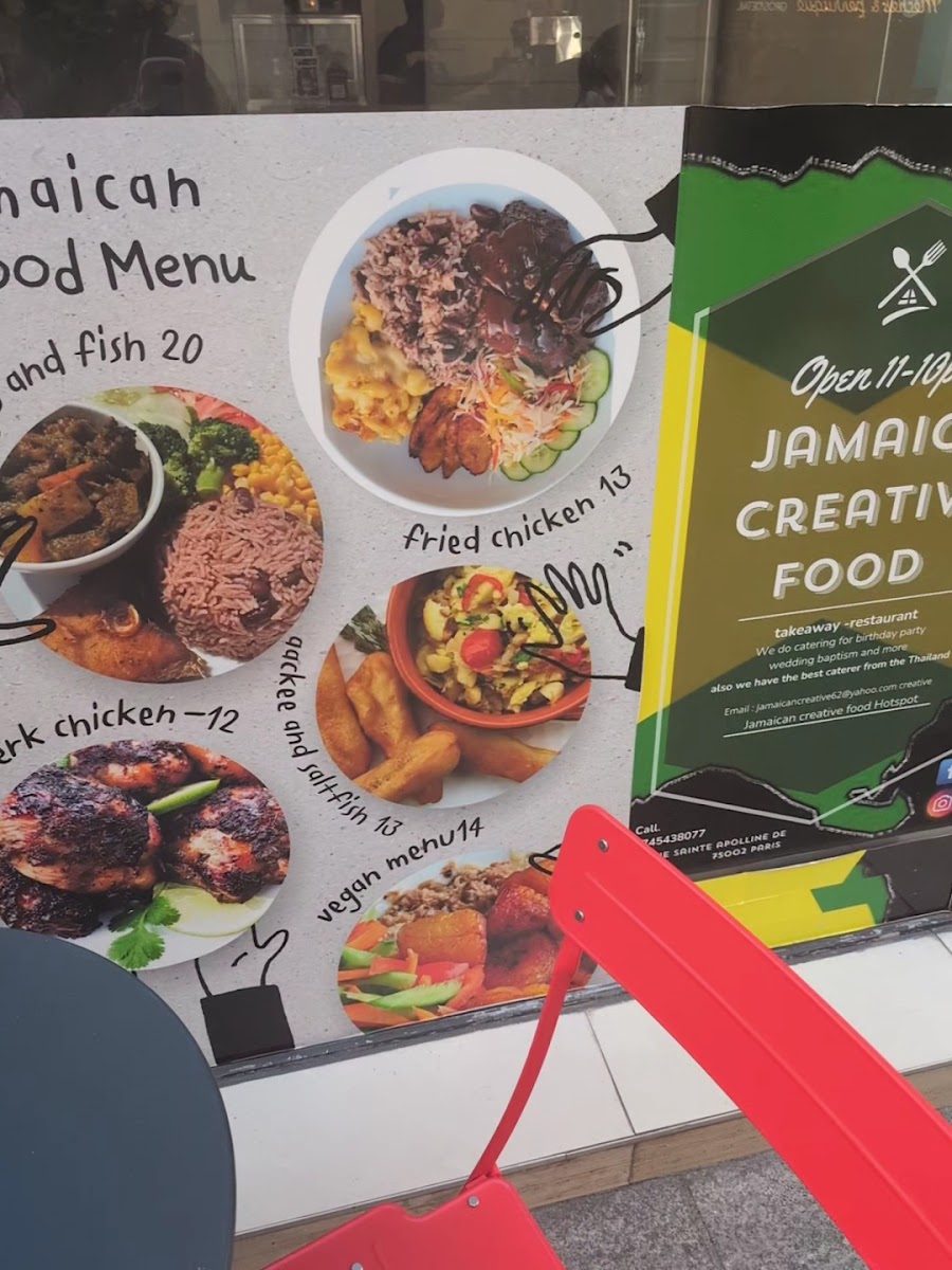 Jamaican creative promotion in Paris Photo Menu 4
