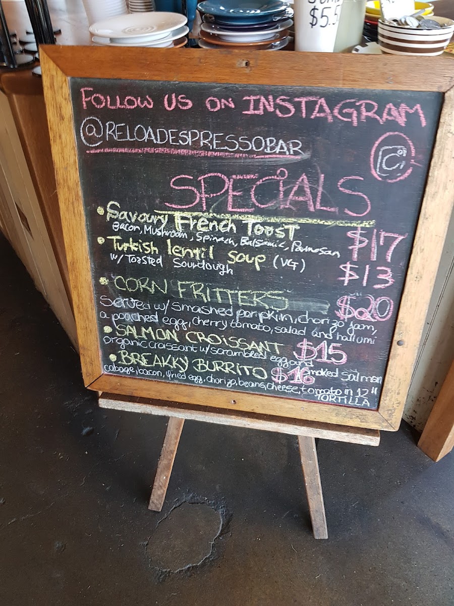 Reload Espresso Bar Photo Menu 10