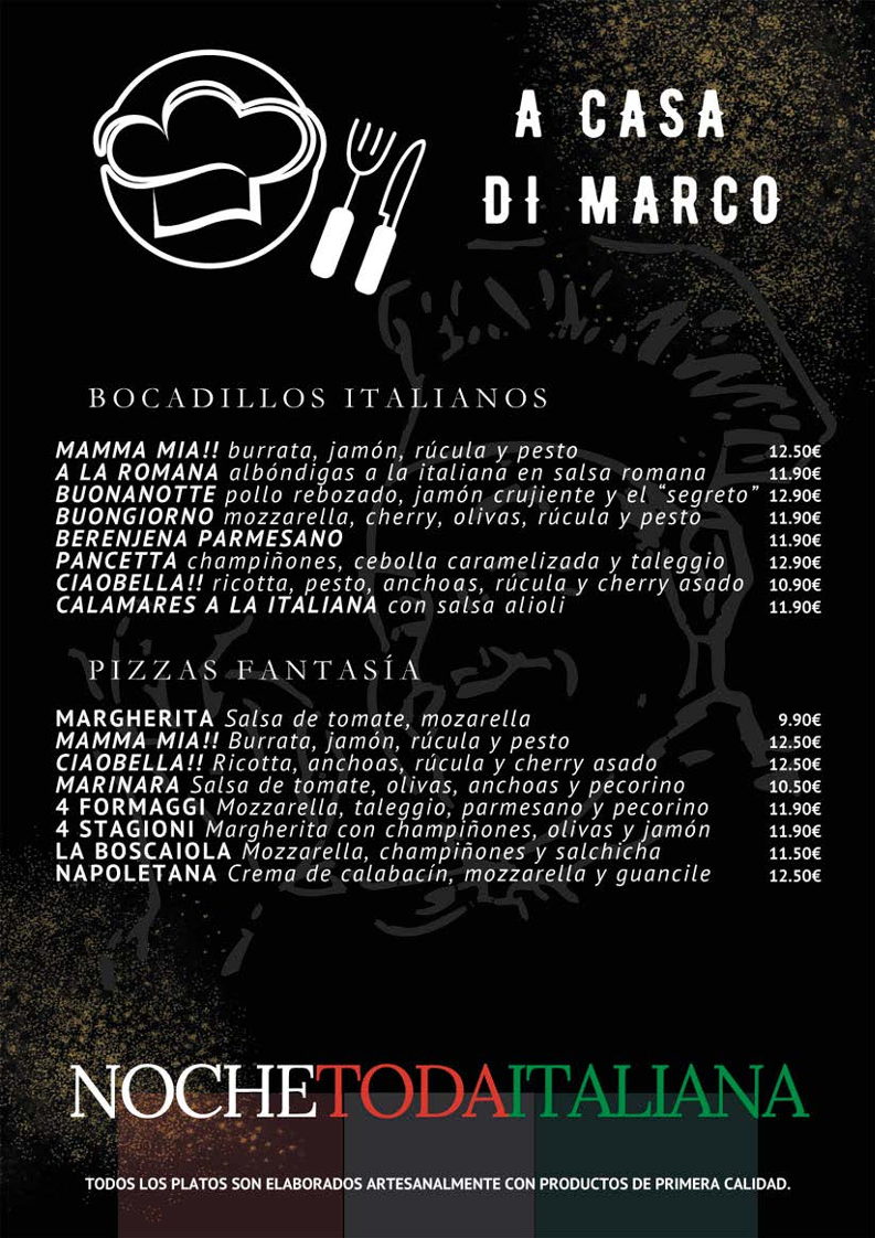 A CASA DI MARCO Photo Menu 2