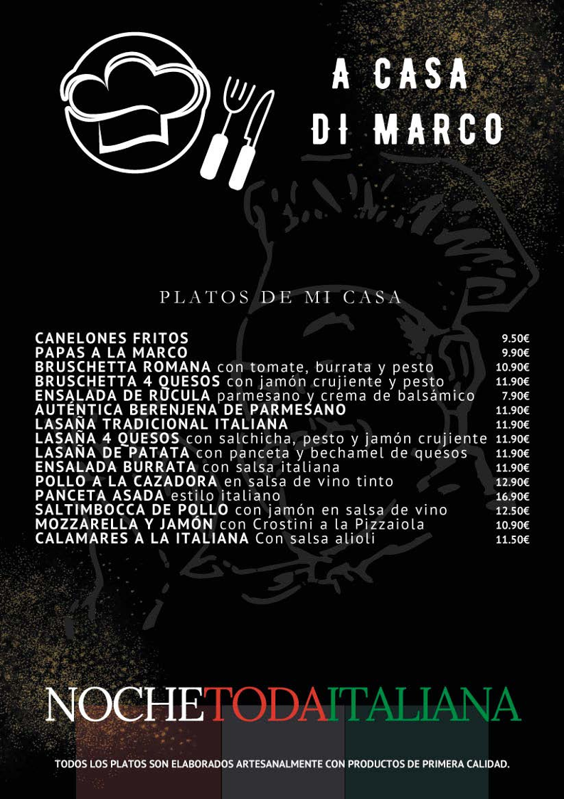 A CASA DI MARCO Photo Menu 3