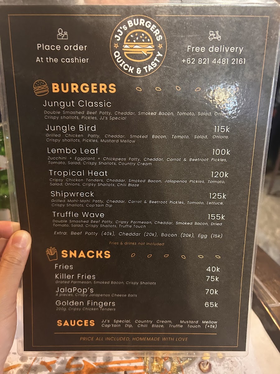 JJ's Burgers Photo Menu 2